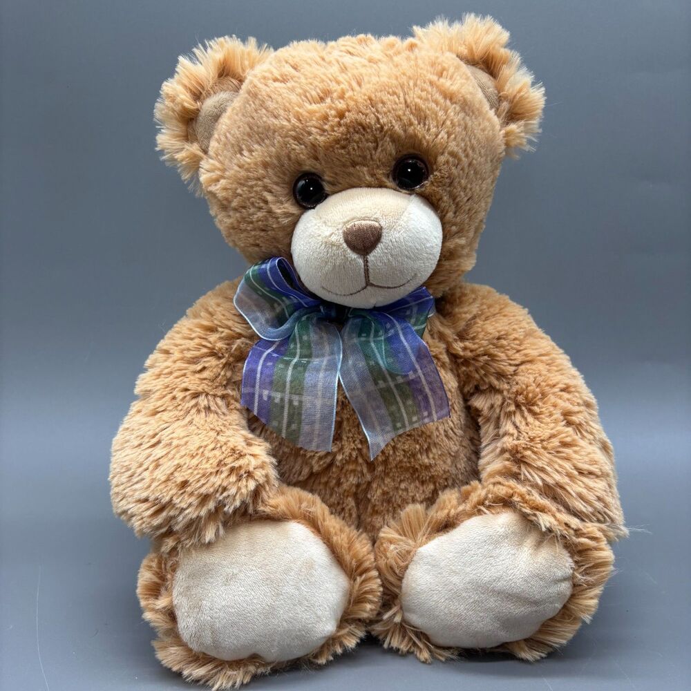 First & Main Teddy Bear Plush Dean Brown Minky Soft Stuffed Animal 14" Toy Gift
